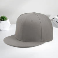 Casquette Snapback Hip Hop Ajustable Personnalisée à Deux Couleurs, 6 Panneaux, Visière Plate Rigide, Vierge pour Broderie et Impression de Logo, Vente en Gros
