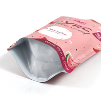 Sachet refermable personnalisé mat avec fermeture éclair en Mylar pour supplément en poudre de collagène de pastèque pour boisson éclaircissante et beauté