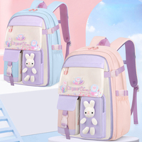 Mochila Escolar QY de Gran Capacidad para Primaria, Bolsa para Libros Infantil, Mochila Escolar para Niños