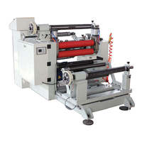 Machine de découpe et de rembobinage automatique PLC Mitsubishi informatisée, 650 mm, pour rouleaux jumbo, ruban BOPP, papier kraft
