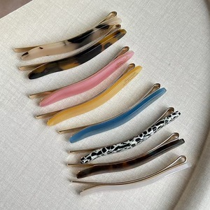 กิ๊บติดผมแฟชั่นสำหรับผู้หญิง ประดับมุก รูปทรงบาร์เร็ตต์ ทำจากอะซิเตทอะคริลิก - Product Image 2