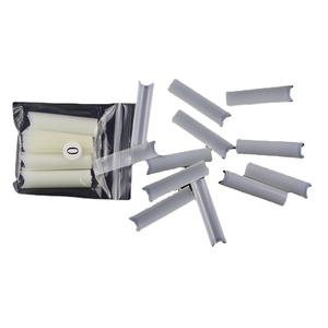 HaoNan 3xl extra longa meia tampa unhas patches quadrados unhas falsas dicas estilo francês dedo aplicação ABS de longa duração - Product Image 5