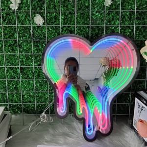 Insegna LED 3D Personalizzata con Effetto Specchio Infinito, Logo RGB in Acrilico, Insegna Pubblicitaria Luminosa per Aziende, Impermeabile IP65 - Product Image 1