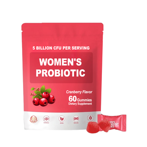 女性のためのビタミンプロバイオティクスガム1食分当たり5億CFUクランベリーフレーバー女性用 - Product Image 1