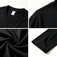 T-shirt Homme Col Rond Ample 100% Coton Respirant Personnalisé en Gros pour Impression Personnalisée Style Mode Graphique