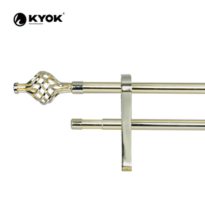 Hot Selling Ball Shaped Antique Brass <b>Curtain</b> Rods <b>For</b> Wholesale factory wholesale - Product Image 4