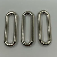Anneaux ovales en métal anti-corrosion écologiques, vente en gros d'anneaux ovales en alliage pour accessoires de quincaillerie de vêtements et de sacs