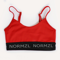 Tenue d'entraînement personnalisée avec logo, haut court et short de sport rouge pour enfants, vêtements de sport pour club de danse