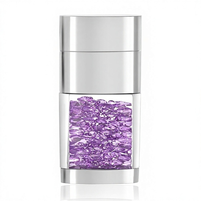 USB 2.0 32GB Crystal Flash Drive Jewelry Thumb Drive with for Photos & Music Storage (Purple)