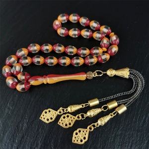 Misbaha tasbih-Accesorios de meditación para musulmán, Rosario islámico de 7,5x10mm, 33 misbaha tasbih - Product Image 3