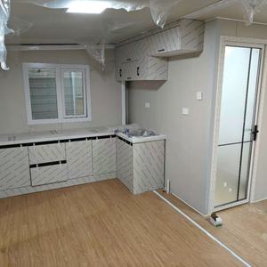 Lusso 40ft 30ft 20ft espandibile contenitore casa con bagno <span class=keywords><strong>nero</strong></span> e <span class=keywords><strong>soggiorno</strong></span> pieghevole Design prefabbricato per uso domestico - Product Image 6