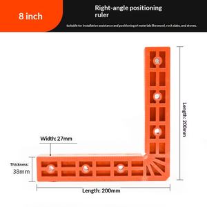 Positionneur d'angle droit 90 degrés en <span class=keywords><strong>L</strong></span> pour la fixation de dalles de pierre, équerres d'angle en plastique graduées pour la construction et le travail du bois - Product Image 6