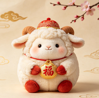 Jouets en peluche personnalisés de style chinois pour le Nouvel An, poupées en peluche, matériau doux, cadeaux de compagnie en peluche, vente directe d'usine, vente en gros