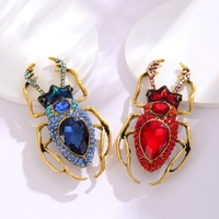 Broche insecte en émail, tendance, scintillante, mignonne, motif Beatles, bijou épingle, magnifique broche pour hommes et femmes