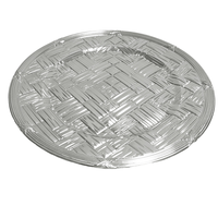 Assiettes de présentation rondes de luxe vintage dorées de haute qualité pour mariages, durables, réutilisables, design ajouré, personnalisables pour fêtes