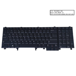 Clavier rétroéclairé US pour DELL Latitude E6520 E6530 E6540 E5520 E5530 <span class=keywords><strong>Precision</strong></span> M4600 M6600 M4700 M6700 <span class=keywords><strong>M6800</strong></span> M4800 7T430 - Product Image 1