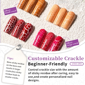 <span class=keywords><strong>Vernis</strong></span> à ongles professionnel effet craquelé unique, gel de longue tenue à séchage rapide pour salon, vente en gros - Product Image 4