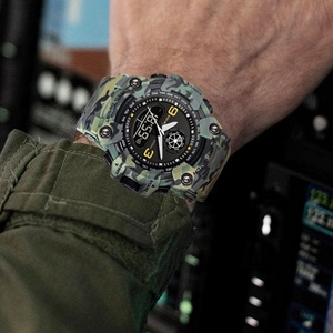 Reloj Electrónico para Hombre, Analógico y Digital, Resistente al Agua 5ATM, Reloj Deportivo de Lujo, Alarma, Cronógrafo, Pantalla LED - Product Image 4