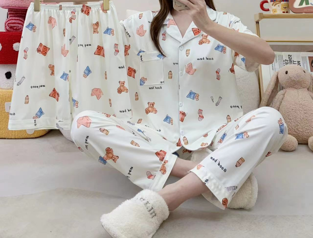 1 white.