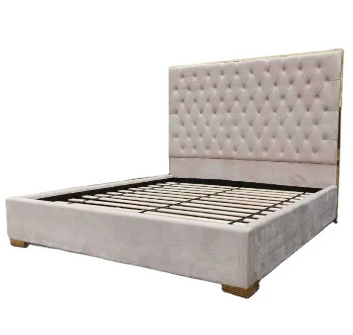 ODM Bedroom furniture luxury queen king bed design home beds designer bed frame