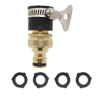 YOD Robinet en laiton forgé sur mesure, filetage femelle 3/4\" 1/2\", connecteur rapide, garantie 3 ans pour l'arrosage des tuyaux d'arrosage