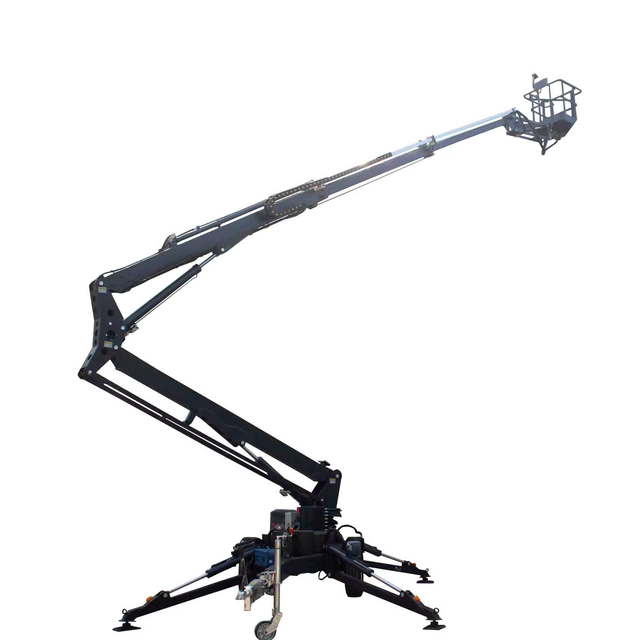 High Quality Electric Towable Telescopic Articulated Boom Lift with Motor High Load Moment 200KG Capacity 20m Working Height