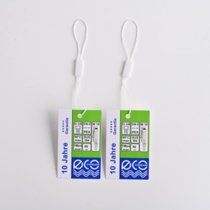 Cao cấp hai lớp ô liu màu xanh lá cây giấy treo tag với lá chắn nhựa quyến rũ thiết kế độc đáo cho hàng may mặc cho gắn thẻ - Product Image 3