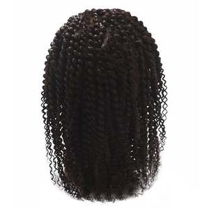 Extensiones de Peluca de cabello humano rizado Afro Toupee barato para hombres negros - Product Image 5