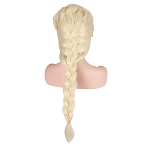 Peluca Sintética Larga Trenzada de Elsa para Adultos y Niños, Ondas Naturales, Resistente al Calor, para Cosplay, Fiesta de Frozen - Product Image 5