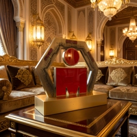 Trophée modèle de bâtiment 3D en métal personnalisé, logo gravé au laser, finition polie durable, souvenir de luxe, cadeaux pour salons professionnels