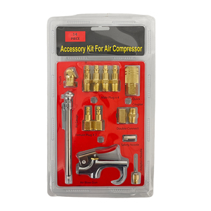 Kit de raccords pour tuyau d'air, 14 pièces, 1/4 " NPT, connecteur rapide en laiton, accessoires pour compresseur d'air avec pistolet de soufflage - Product Image 3