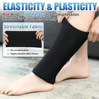 Manchon de compression pour genou, froid et chaud, avec poche à gel, pour blessures, soutien et récupération, soulagement de la douleur du ménisque, flexible