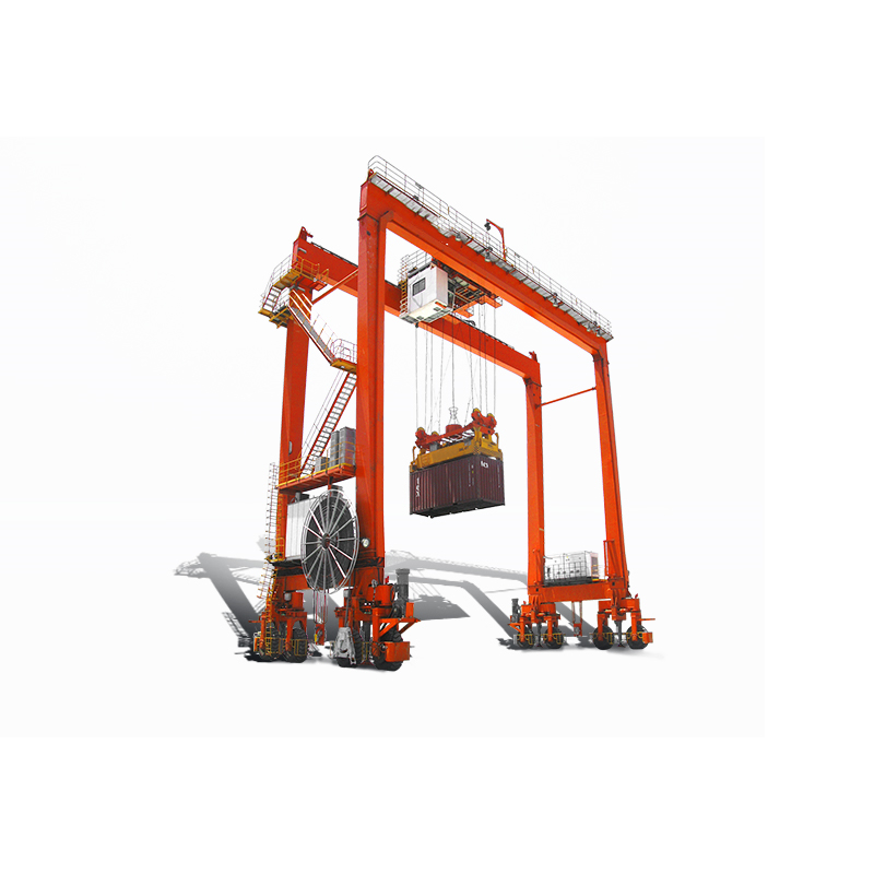 Portal Slewing Crane 40T Rubber Tyre Container Gantry Cranes RTG5204
