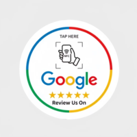 Carte NFC personnalisée pour avis Google, en acrylique, avec fonction Tap to Review, OEM ODM, faible MOQ, personnalisation rapide en 3-7 jours