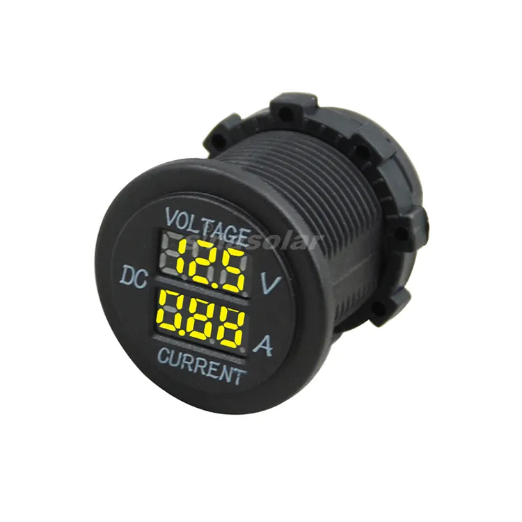 12V/24V dijital voltmetre ve ampermetre güç su geçirmez güç çıkışı soketi için araba tekne deniz