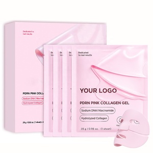 Private Label Lachs-DNA PDRN Rosa Kollagen-Gelee-Gel-Maske mit Hyaluronsäure und Peptiden Tuchmaske für die Gesichtspflege - Product Image 1