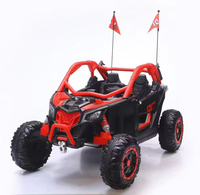 Voitures à pédales roses UTV pour enfants de 7 ans et plus, UTV électrique rose pour filles, grande voiture jouet à deux places