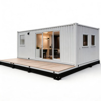 Maison conteneur à double étage de 20 pieds à installation rapide, conception personnalisée, bureau modulaire préfabriqué, cabine de vie portable, maison mobile pour travailleurs
