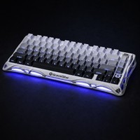 Keyboard Mekanik GravaStar K1 Pro Gradient White 75% 3 Mode BT 2.4G Gasket TOP RGB Underglow Gaming