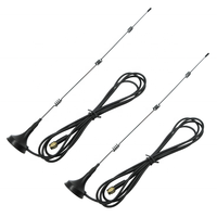 Antenne cellulaire à base magnétique avec polarisation verticale 2700 MHz GSM/2,4 GHz 4G, gain 12 dBi, câble RG178 de 3 m (connecteur mâle)