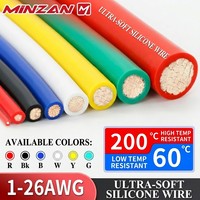 Câble en silicone flexible de qualité supérieure 2AWG 4AWG 6AWG 8AWG 10AWG 12AWG 14AWG 16AWG 18AWG