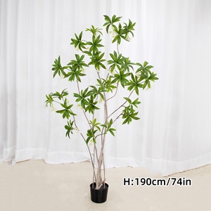 Bán Buôn Trong Nhà/Ngoài Trời Lớn Lá Nhân Tạo Cây Lụa Màu Xanh Lá Cây Giả Cây Cỏ Topiaries Đối Với Trang Chủ & Văn Phòng Hot Bán Tính Năng - Product Image 6