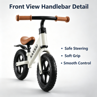 Vélo d'entraînement d'extérieur pour tout-petits KXS, taille personnalisée 3 en 1, tricycle en plastique pour enfants, siège rembourré Nitro Power, structure stable, pneus robustes
