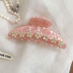 مشبك شعر أنيق من YJL بتصميم كلاسيكي كبير مزين بأحجار الراين على شكل زهرة الكرز الوردية، بأسلوب فرنسي راقٍ للفتيات - Product Image 5