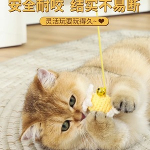 ของเล่นแมวพร้อมกระดิ่ง ไม้ยาวแข็งแรง สำหรับออกกำลังกายแมว ของใช้สำหรับลูกแมว - Product Image 5