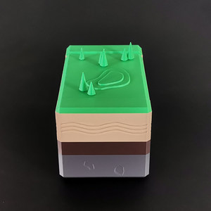 Modelo de Demostración de Movimiento de Fosas Crustales Impreso en 3D, Desmontable, Herramienta de Enseñanza de Geología y Formación del Terreno para Clases de Geografía - Product Image 2