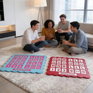Tavola da allenamento per Mahjong americano stampata in 3D con bordo smerlato, vassoio per l'ordinamento delle tessere numerate LR per principianti - Product Image 3