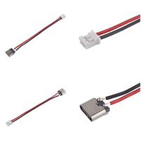 2P avec Line Bus 60mm Long Socket USB-C Chargement Tail Plug Soldering Line Bus