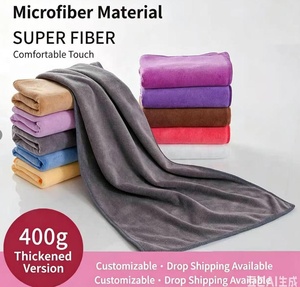 Serviettes de salon en <span class=keywords><strong>microfibre</strong></span> à double effet, séchage rapide, écologiques, antimicrobiennes, hypoallergéniques, ensemble de serviettes de séchage des <span class=keywords><strong>cheveux</strong></span> portables, blanchiment - Product Image 6
