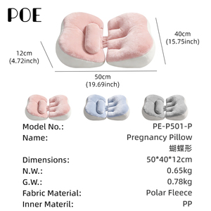 Oreiller de maternité ergonomique en mousse à mémoire de forme, doux et de soutien complet, pour femmes enceintes, pour <span class=keywords><strong>dormir</strong></span> sur le côté, le dos et soutenir les hanches - Product Image 5
